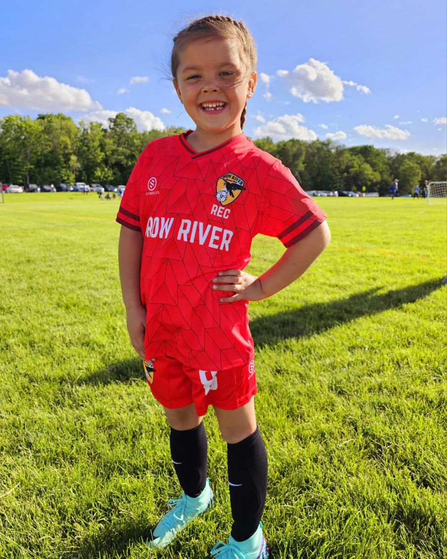 Photo of Dorothy in soccer uniform