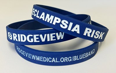 Blue band for preeclampsia 