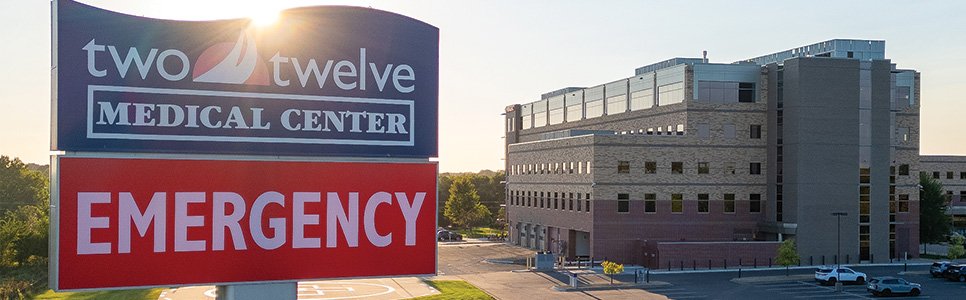 Image of Two Twelve Medical Center sign and building